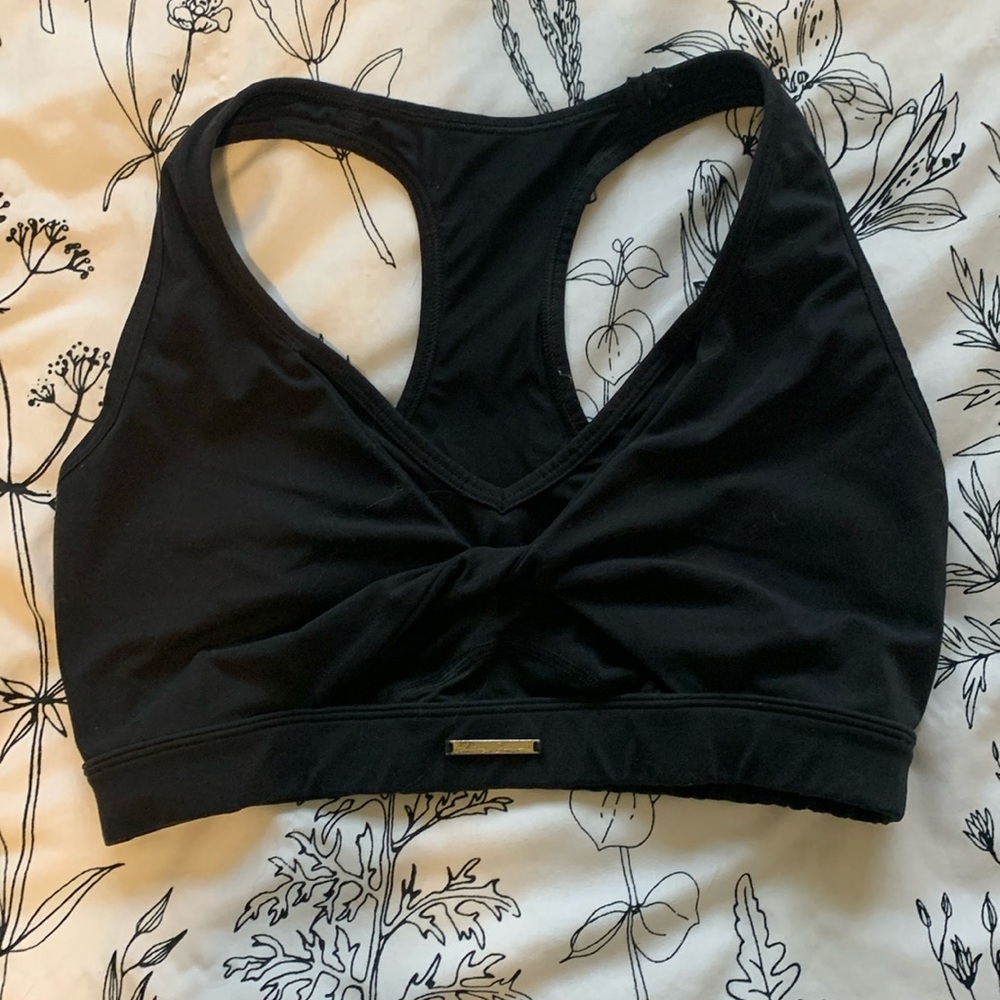 Gymshark x Whitney Simmons mesh sports bra- black